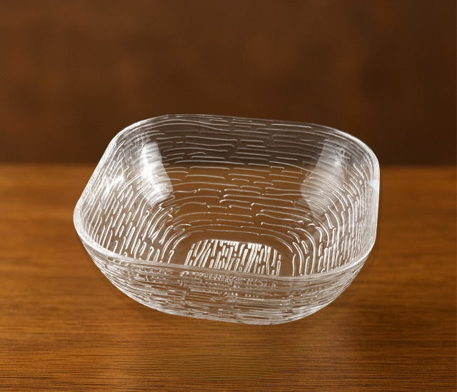 Nova Medium Deep Food Bowl - Transparent Glass