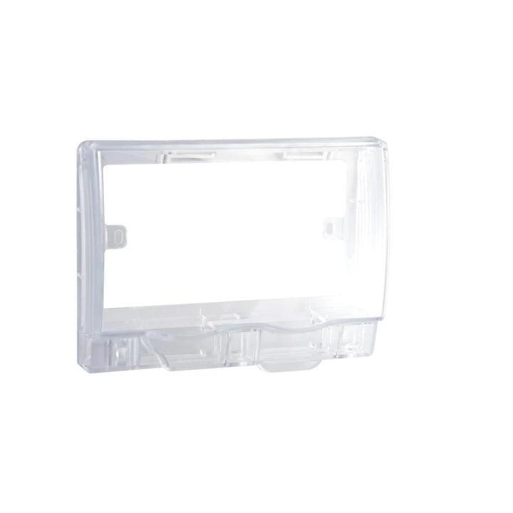 F-T WP TWIN G SOCKET COVER (TRAN) IP55 Cap Waterproof Double