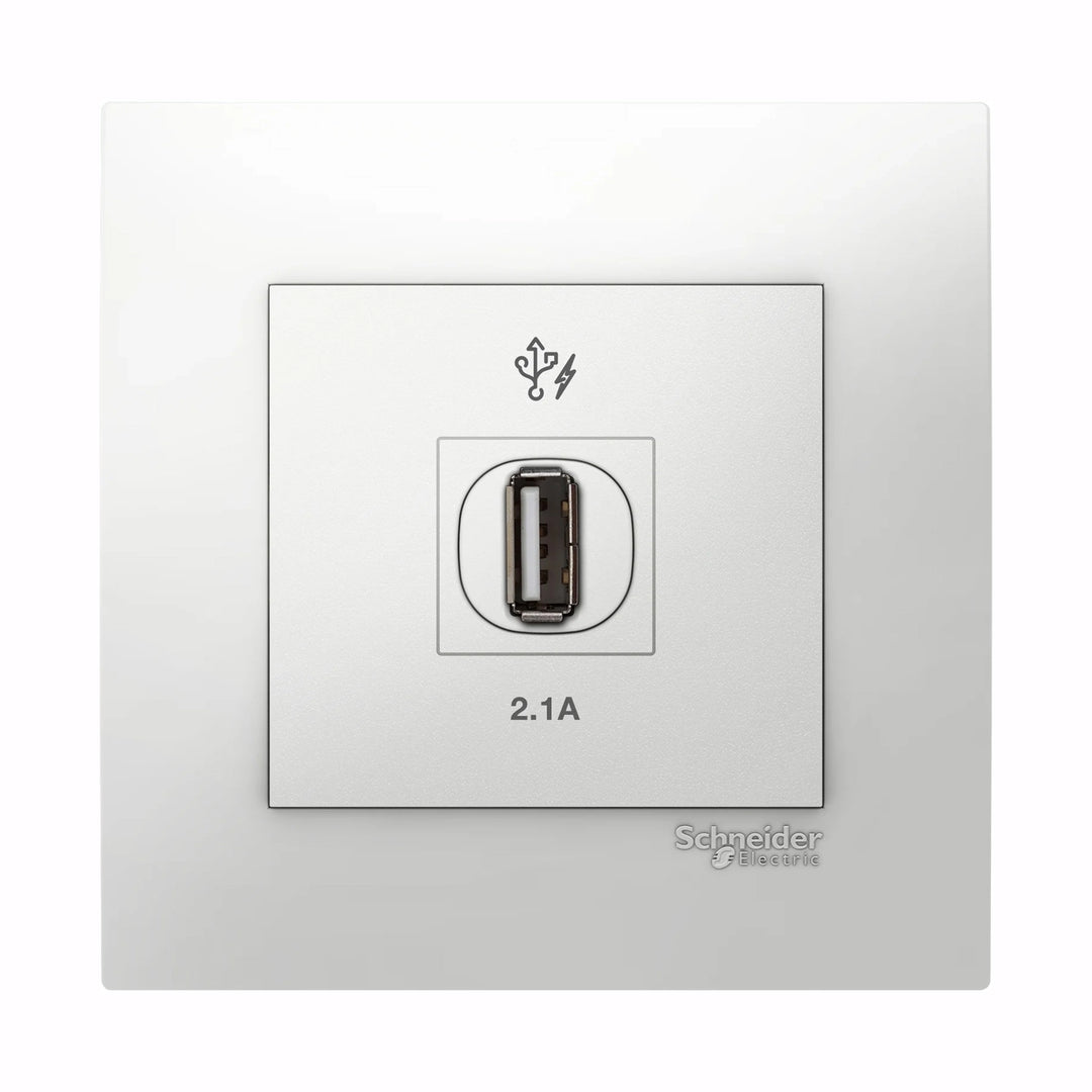 VIVACE - 1 x 2.1A USB Charger, WE - WH Black Charger
