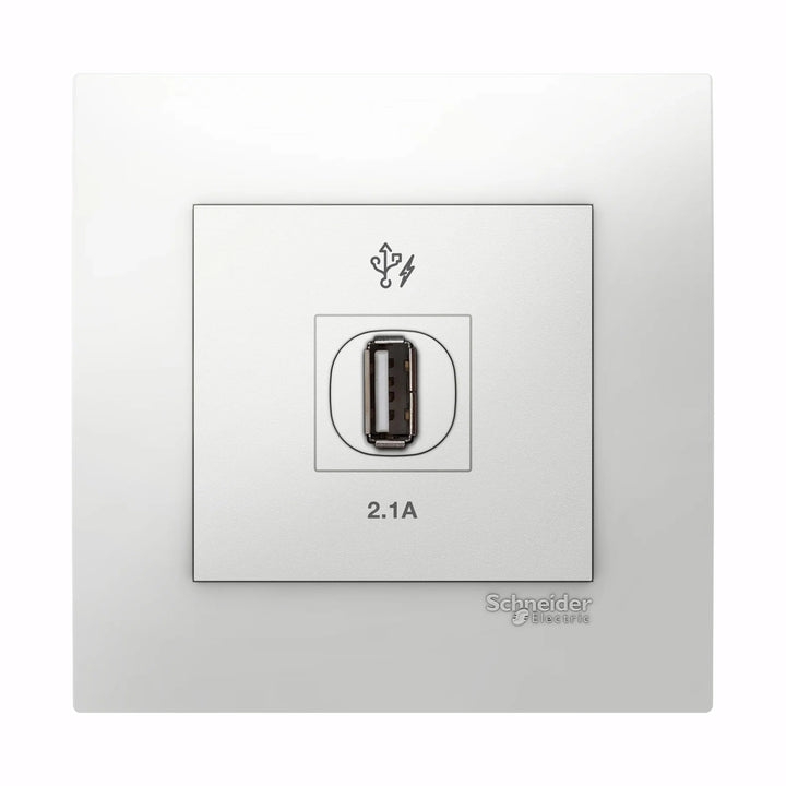 VIVACE - 1 x 2.1A USB Charger, WE - WH Black Charger