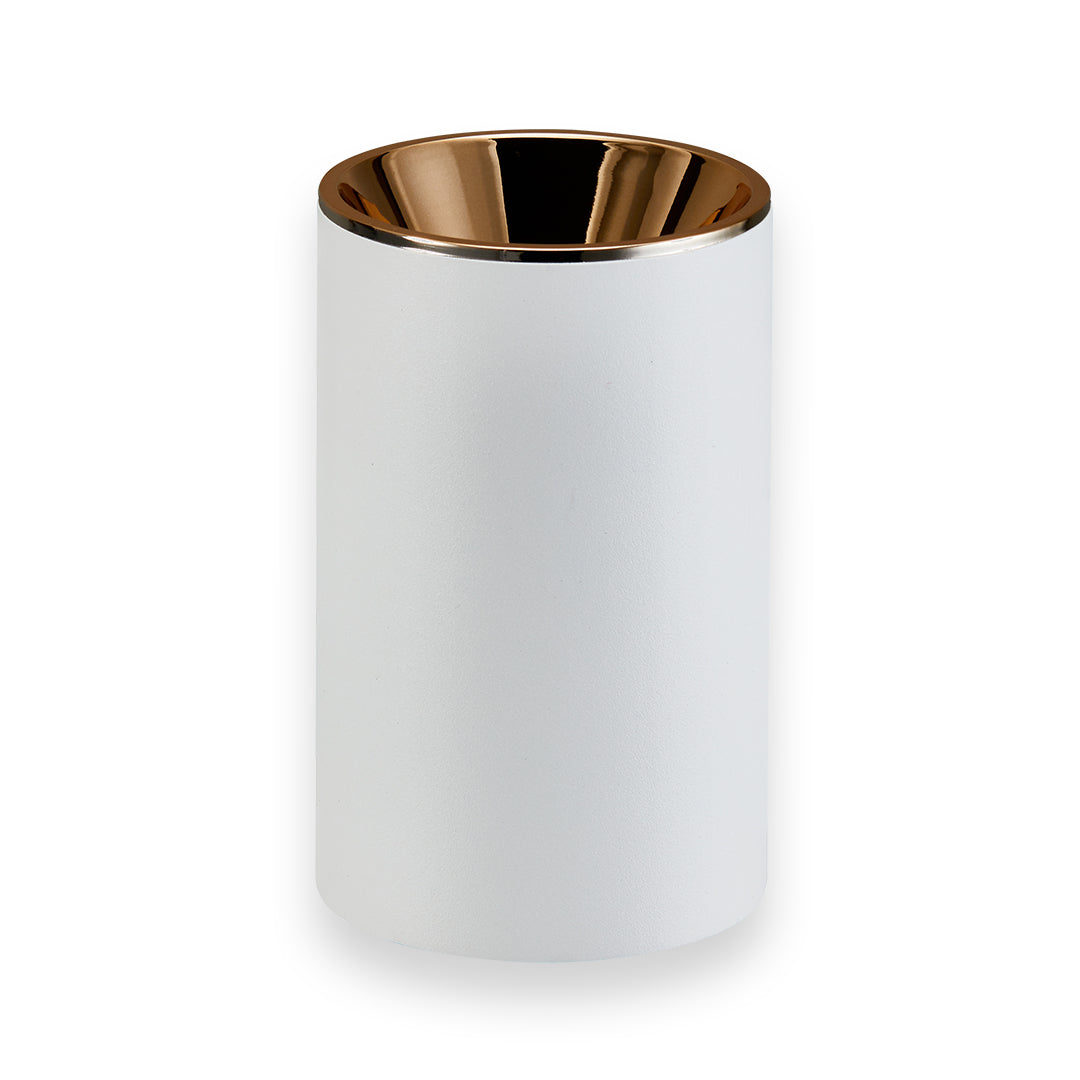 Firefly Housing Light Ø7.2L x 7.2W x 11.7H - White+UV Rose Gold