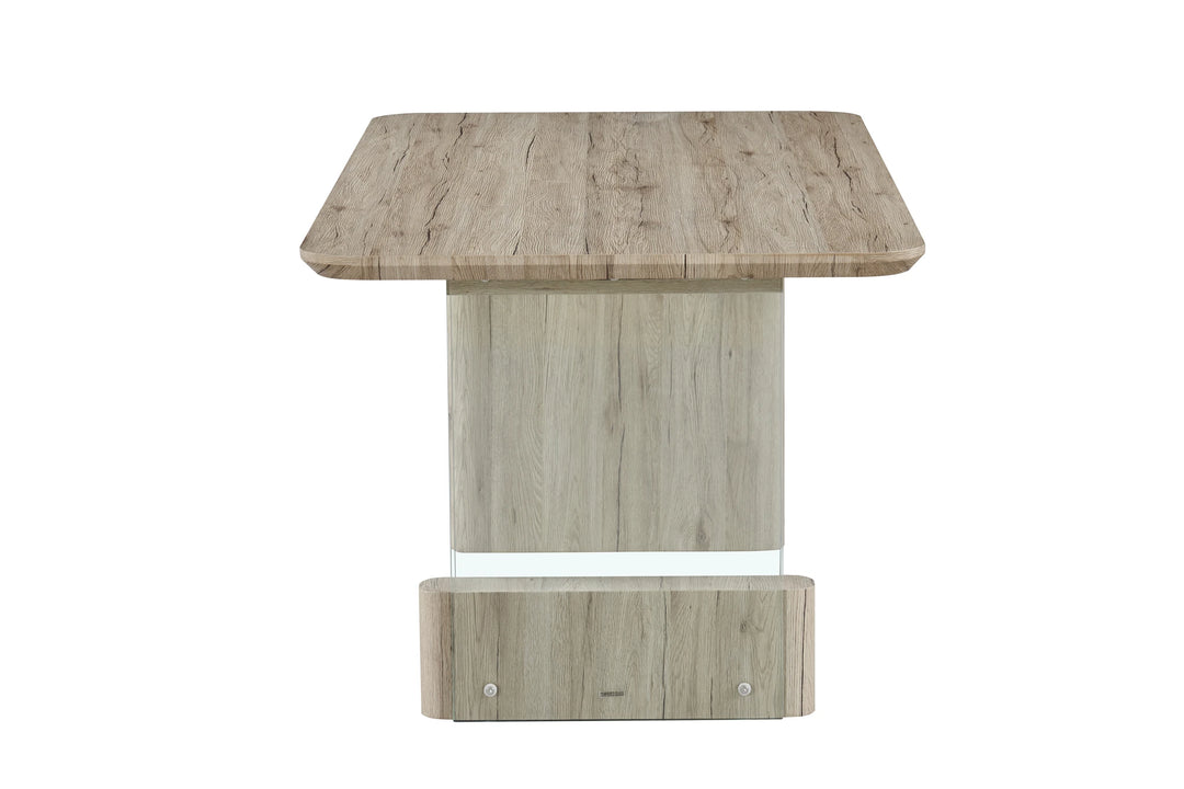 ELLIE DINING TABLE 180x90x76CM - LIGHT BRN
