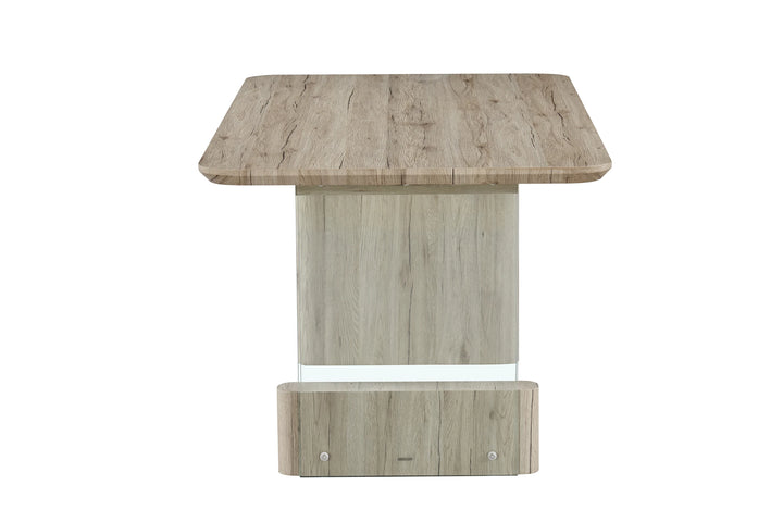 ELLIE DINING TABLE 180x90x76CM - LIGHT BRN