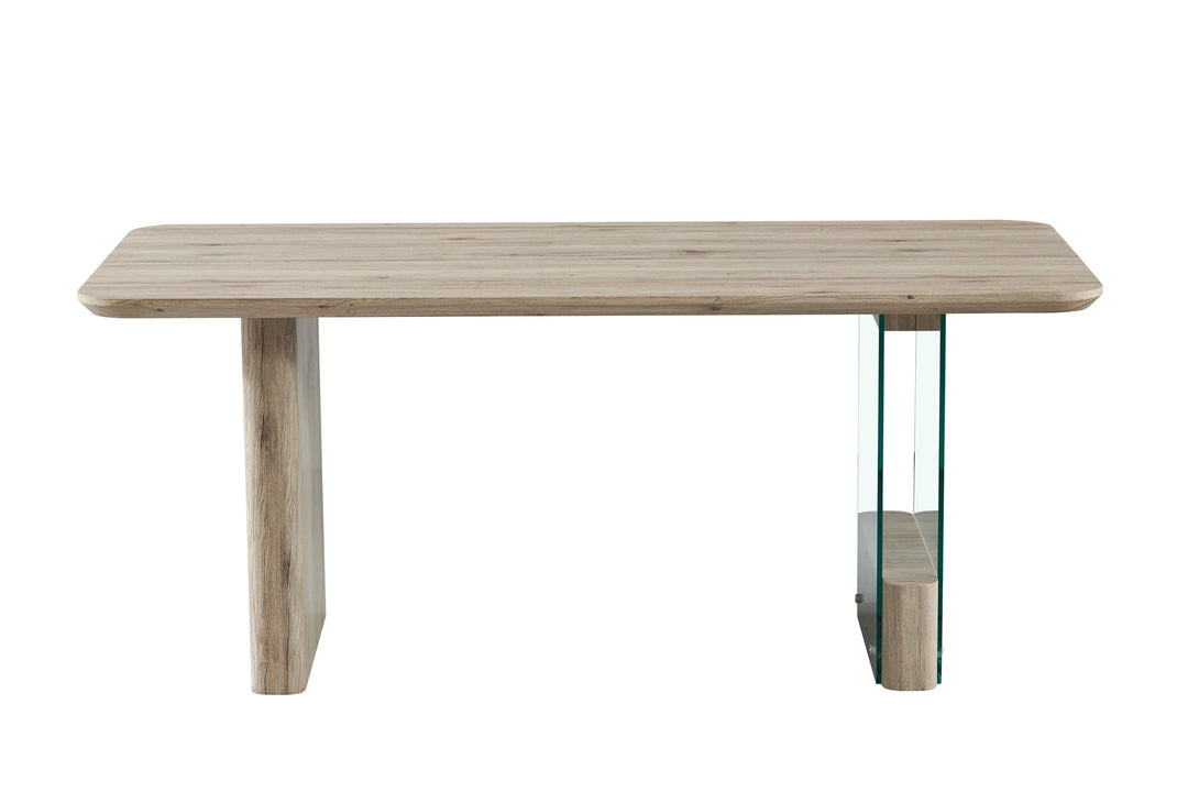 ELLIE DINING TABLE 240x100x76CM - LIGHT BRN