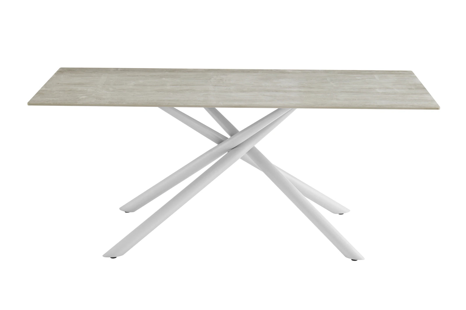ARIA DINING TABLE 180x90x76CM, CERAMIC - LIGHT BRN