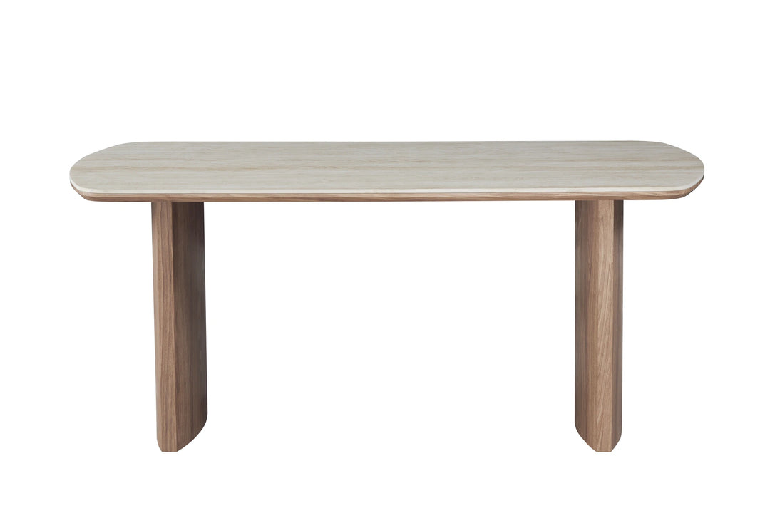 LILLIAN DINING TABLE 180x90x76CM, CERAMIC - LIGHT BRN
