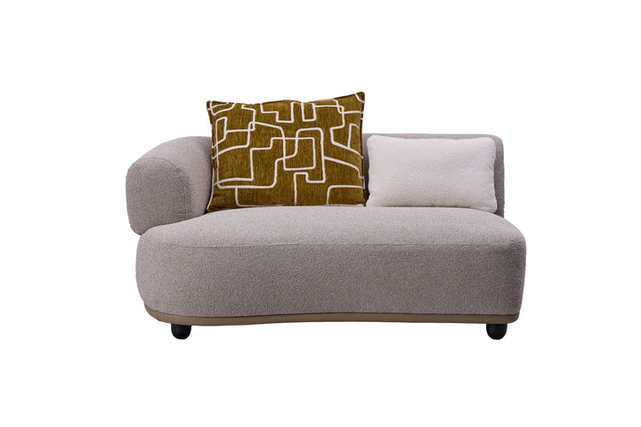 GLORIA RIGHT ARM 2 SEATER SOFA 150x109x73CM, SAND