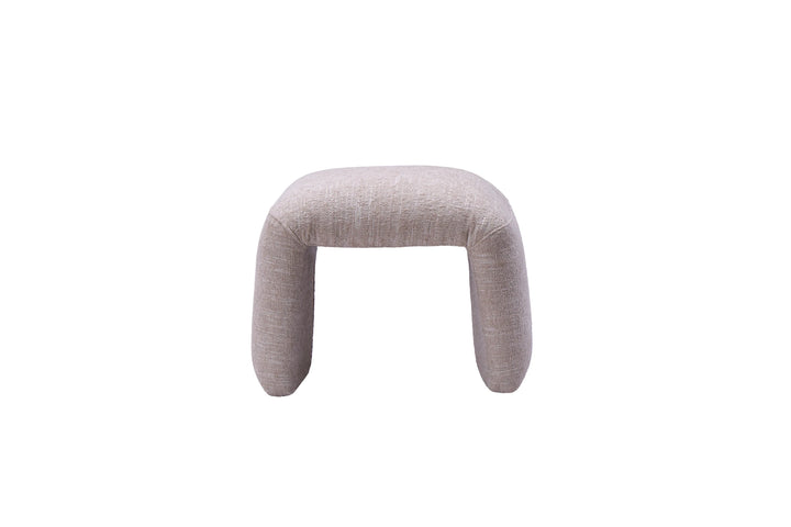 TEREZA OTTOMAN 47x43CM, BEIGE