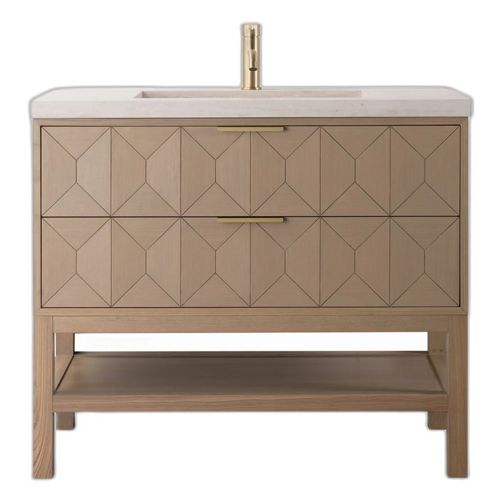 SARAH BATH CABINET WITH CERAMIC BASIN 100X52CM, OAK