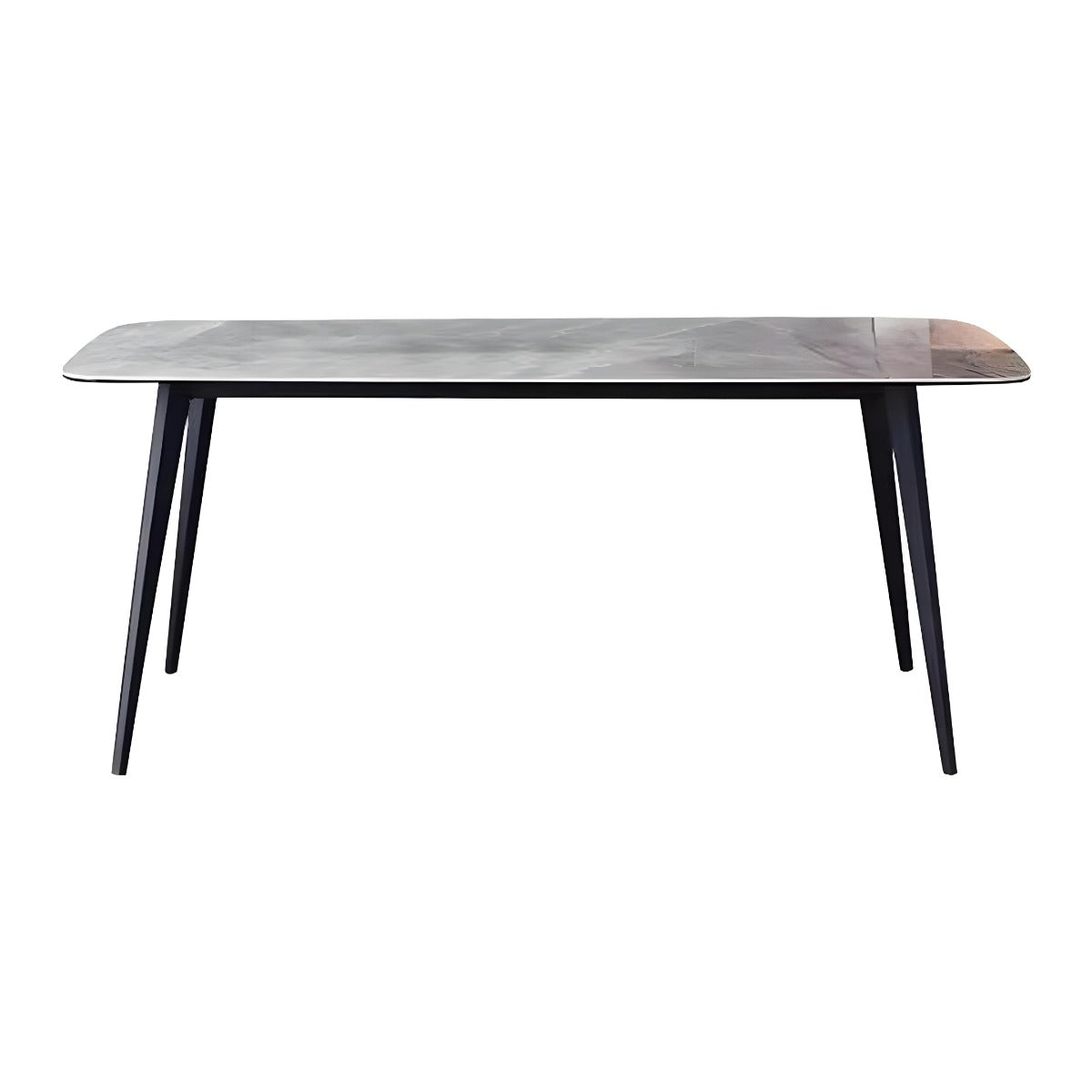Cooper Dining Table 140×80×75cm - Marble Grey/Black