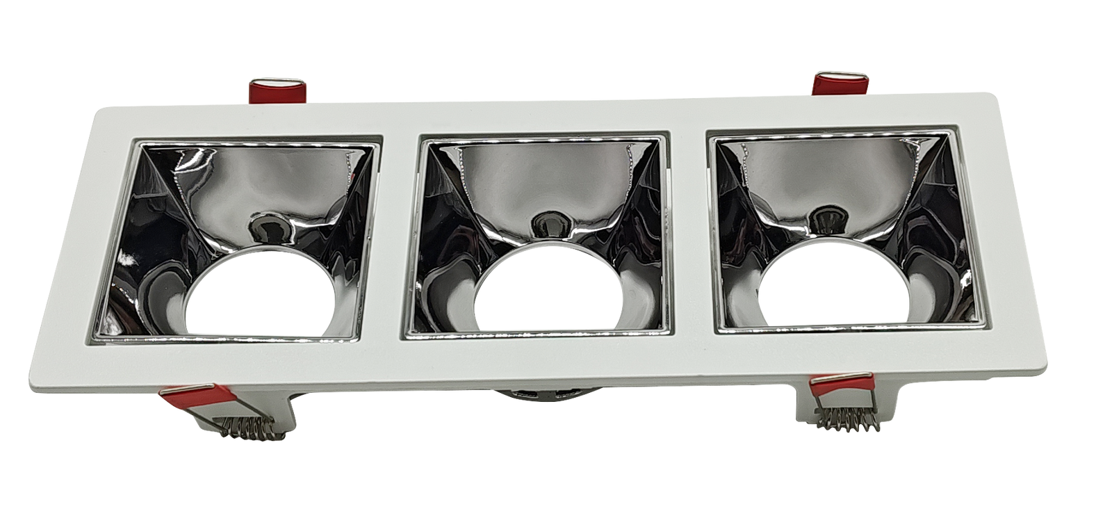 Firefly Housing Light 24L x 9W x 3.7H - Cutout 23L x 8W - White+UV Black Chrome