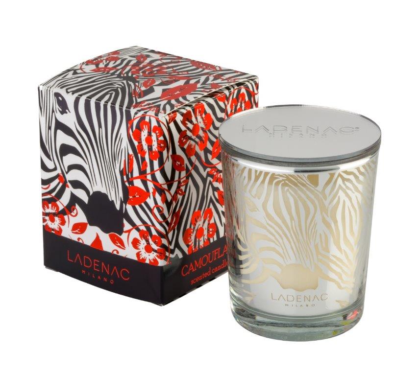 Ladenac africa zebra candle in jar 75gr 