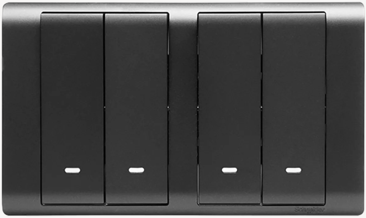 PIENO-10AX 250V TG SIZE 4G 1W SW w Fluo Loc,MB