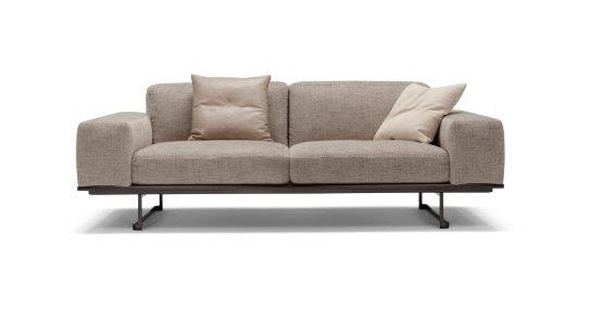 FREETIME 3 SEATER SOFA WITH CUSHION 220CM X 96CM X 75CM GRY