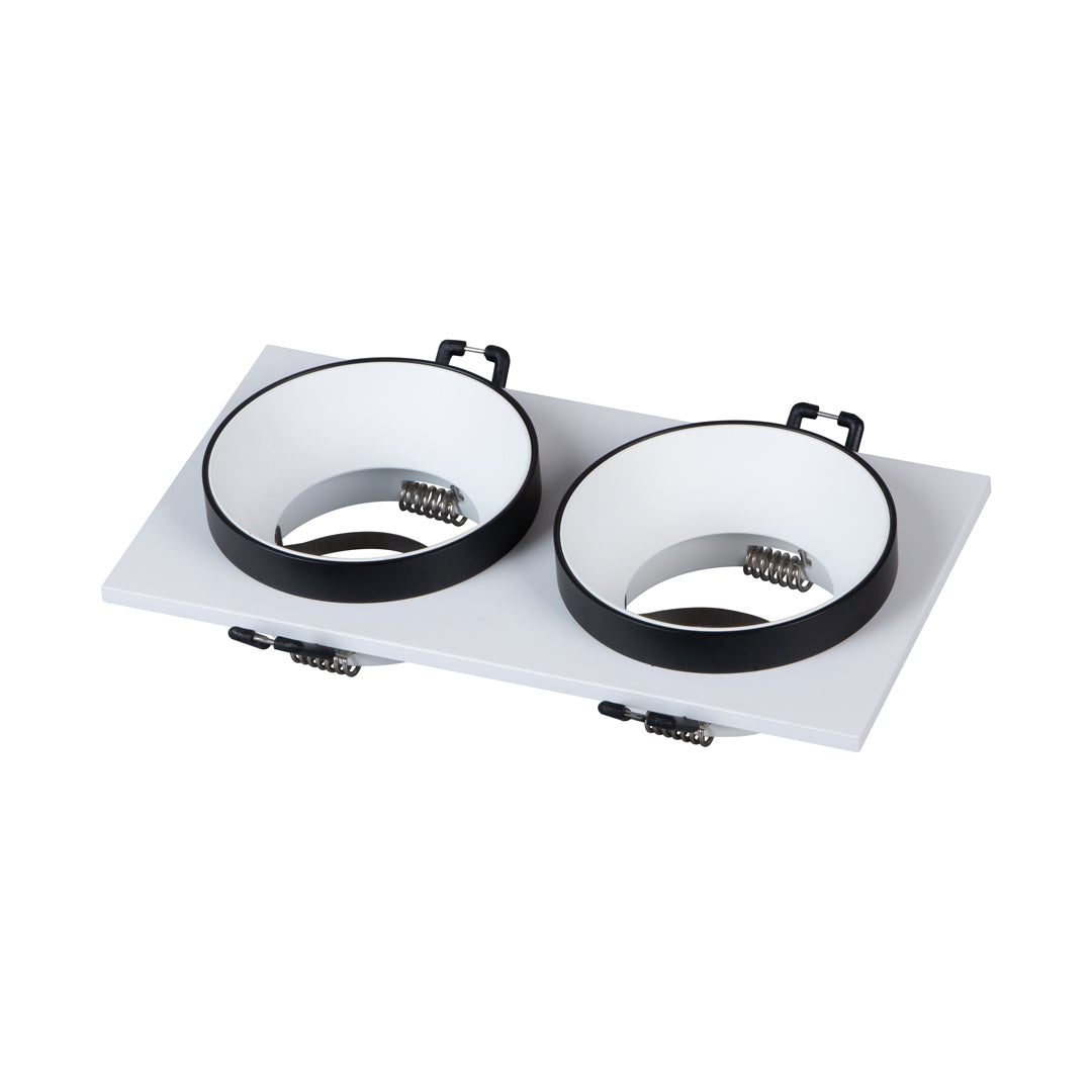 Housing Φ90*180mm Open size 65*145mm WH+RINGBK+WH - شاصي