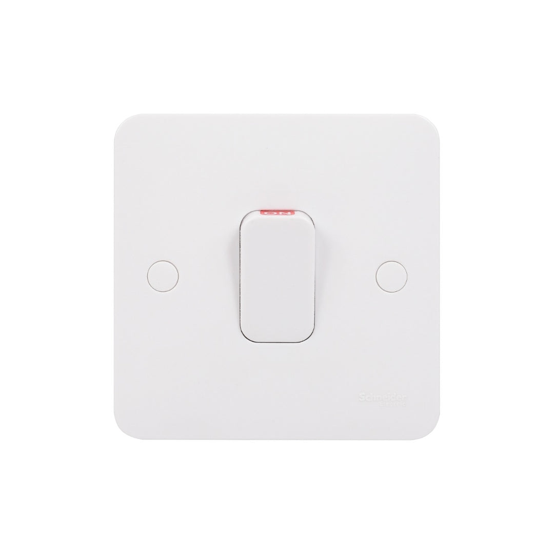 Firefly LISSE 1G 50A DP Switch with LED Indicator - White