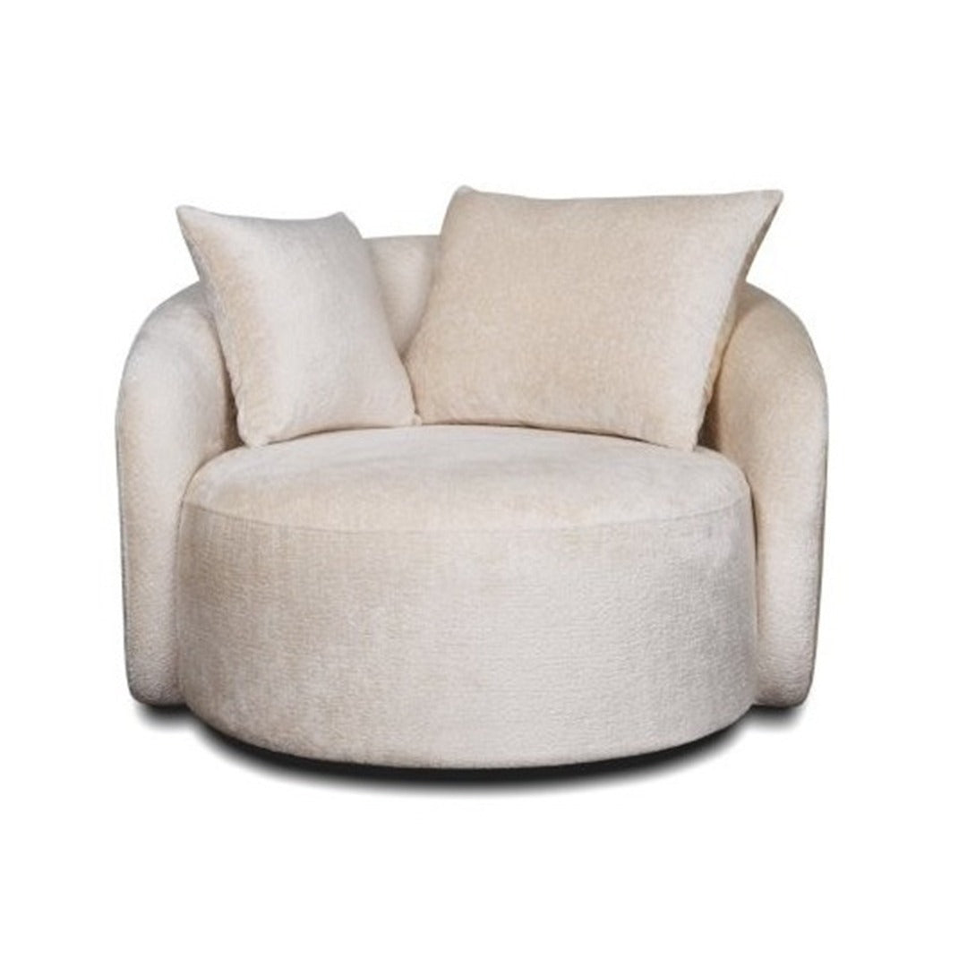 SABRINA SWIVEL ARMCHAIR BEIGE