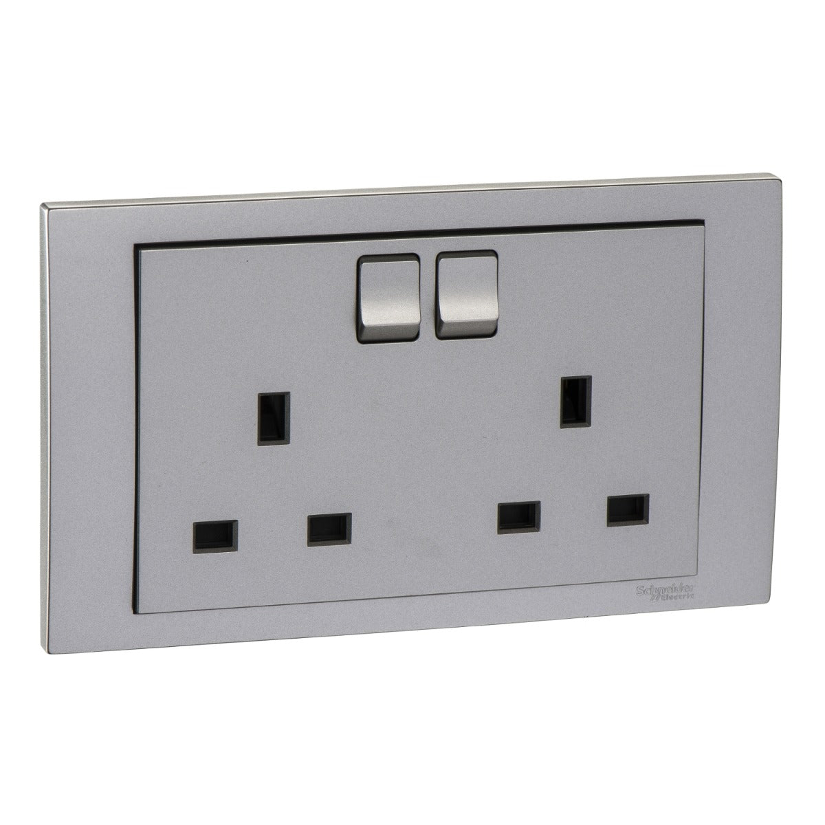Firefly VIVACE 13A 250V 2G Switched Socket - Silver