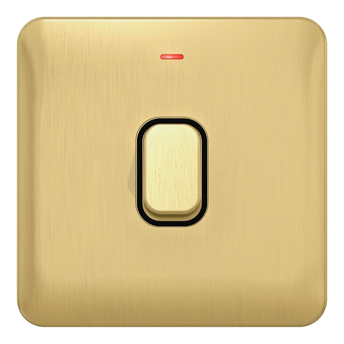 Firefly LISSE 20AX DP Switch with LED Indicator - Satin Brass