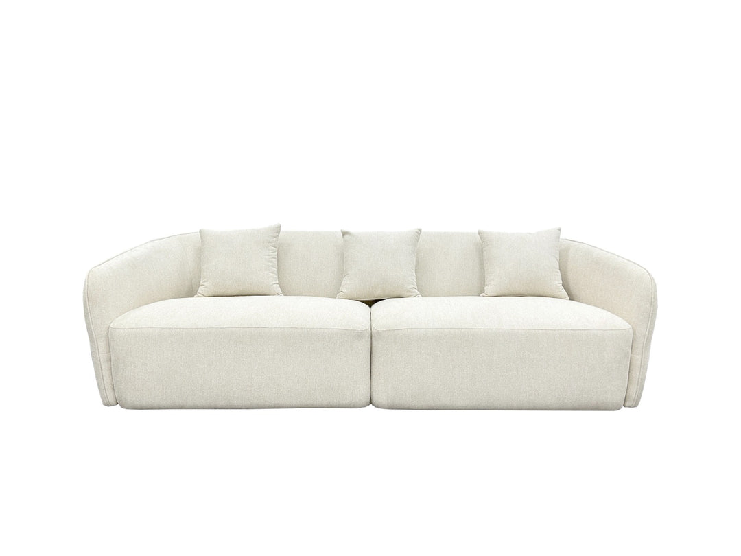 Elmira 3 Seater Sofa 250cm - White