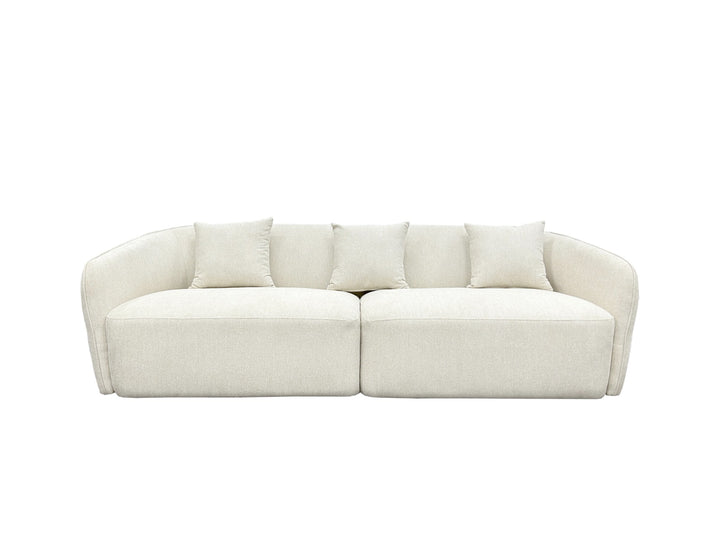 Elmira 3 Seater Sofa 250cm - White