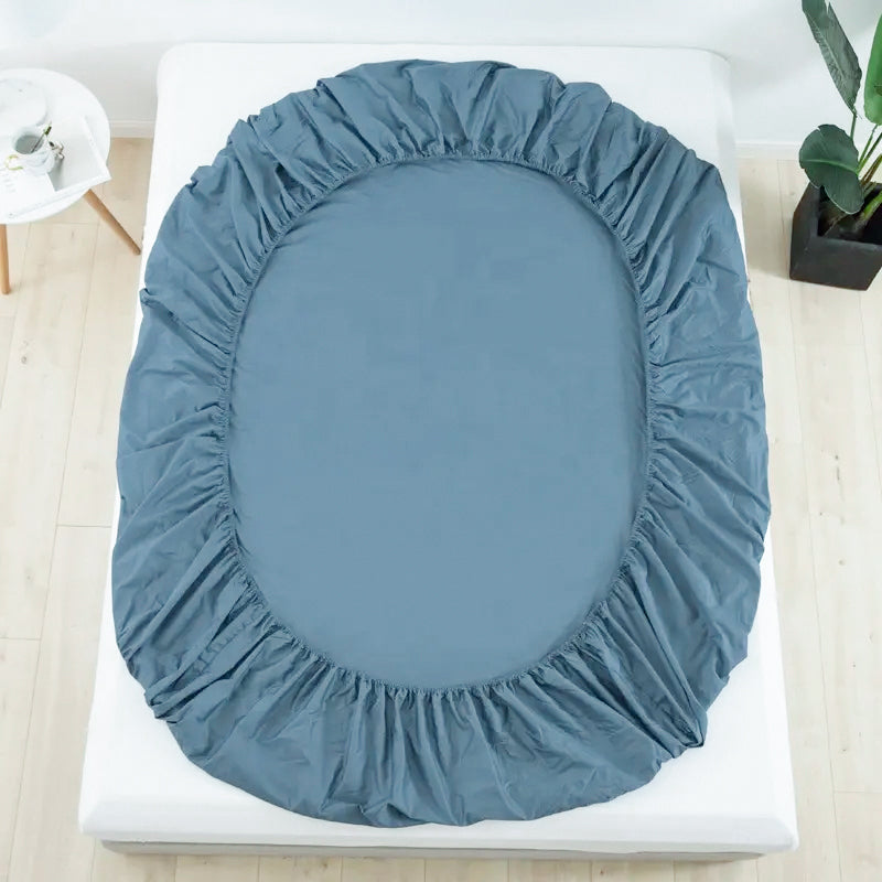 Angela Single Fitted Sheet 120x200+30cm Blue 182
