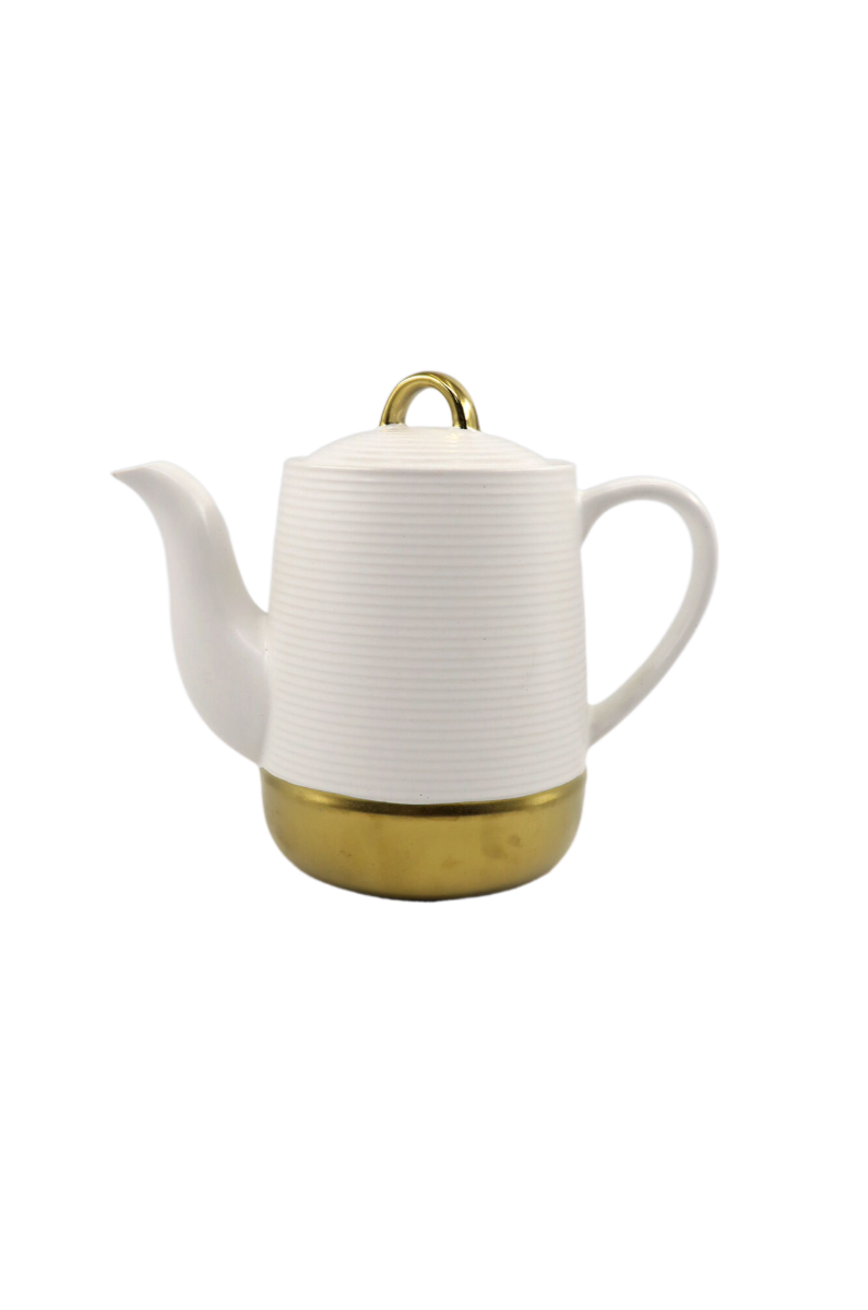 Firefly Roberts Teapot Porcelain - White/Gold