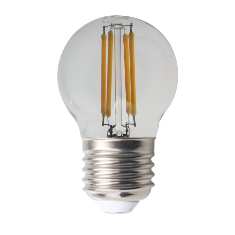 Firefly Filament Bulb G45 E27 4W DIM Clear Glass 