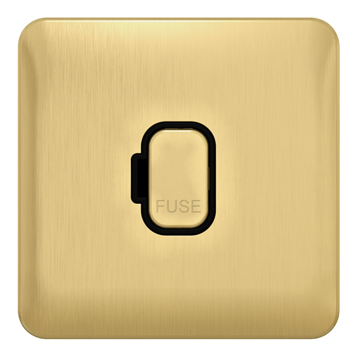 Firefly LISSE Unswitched FCU 13A - Satin Brass with Black Interior