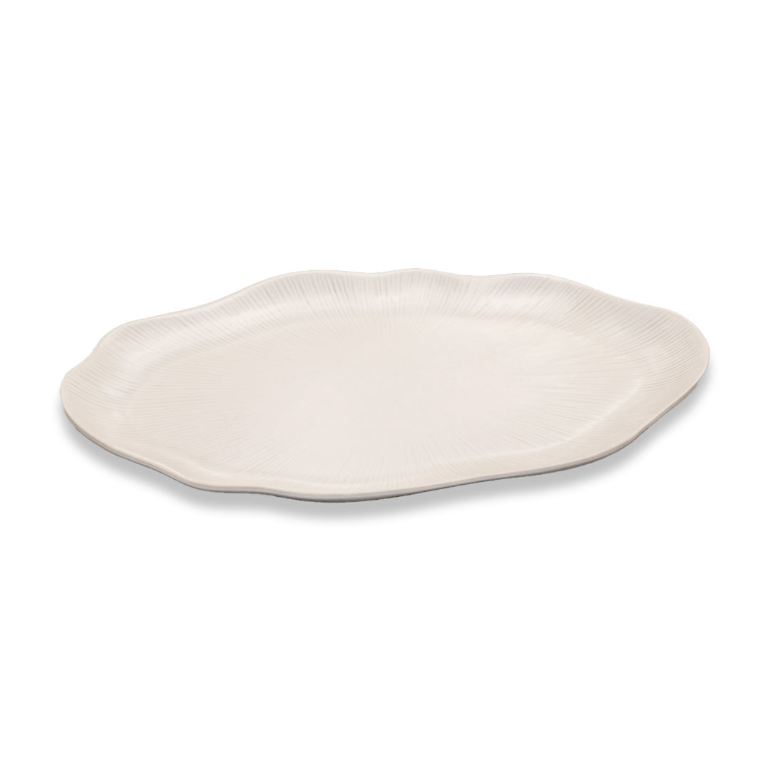 Lori Serving Plate 40 cm - Matte White