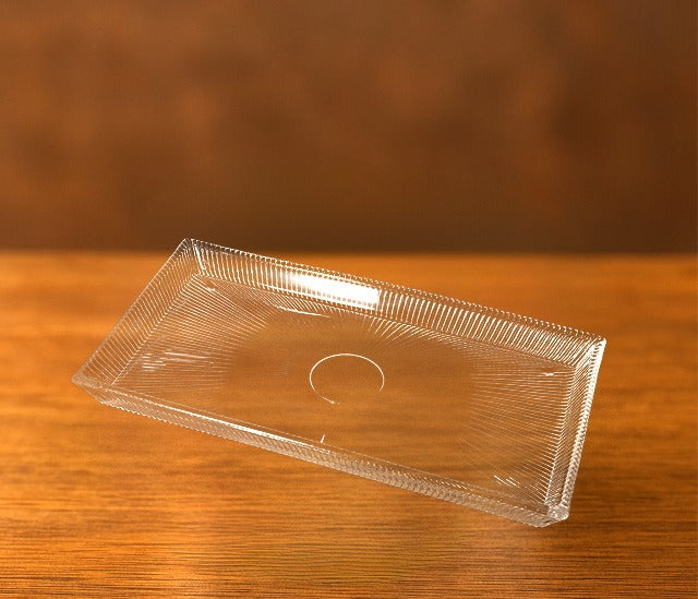 Aura Fruit Serving Plate - Transparent Glass