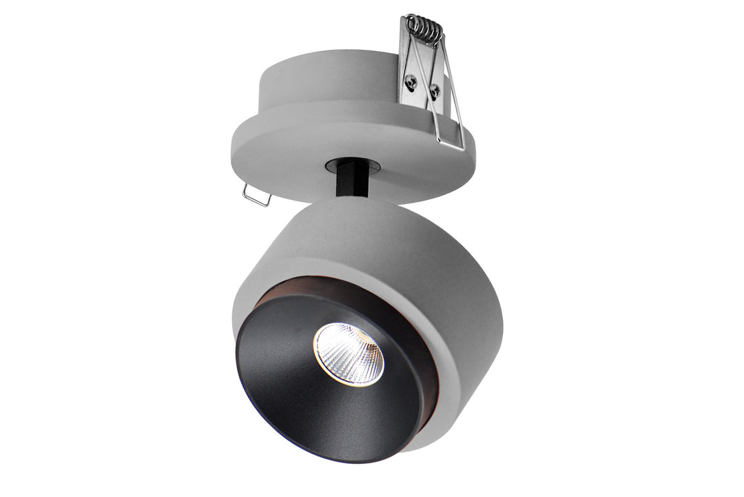 Firefly LED Downlight 10W Grey Cement+Black Ring 3000K 12097137mm