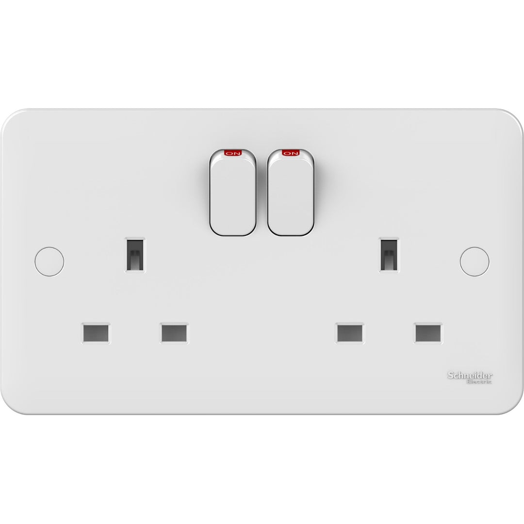 Firefly LISSE 2G 13A Switched Socket - White
