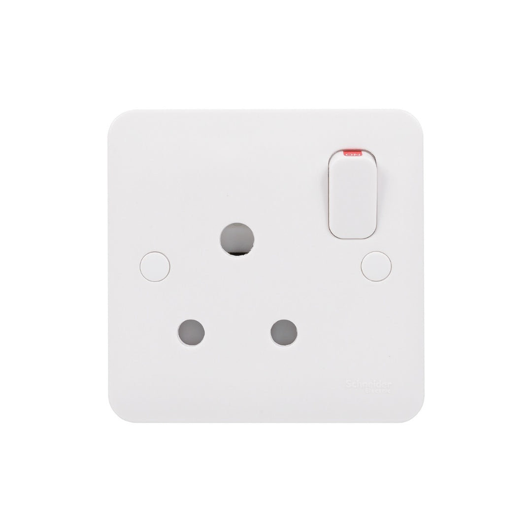 Firefly LISSE 1G 15A Round Pin Sw Socket - White