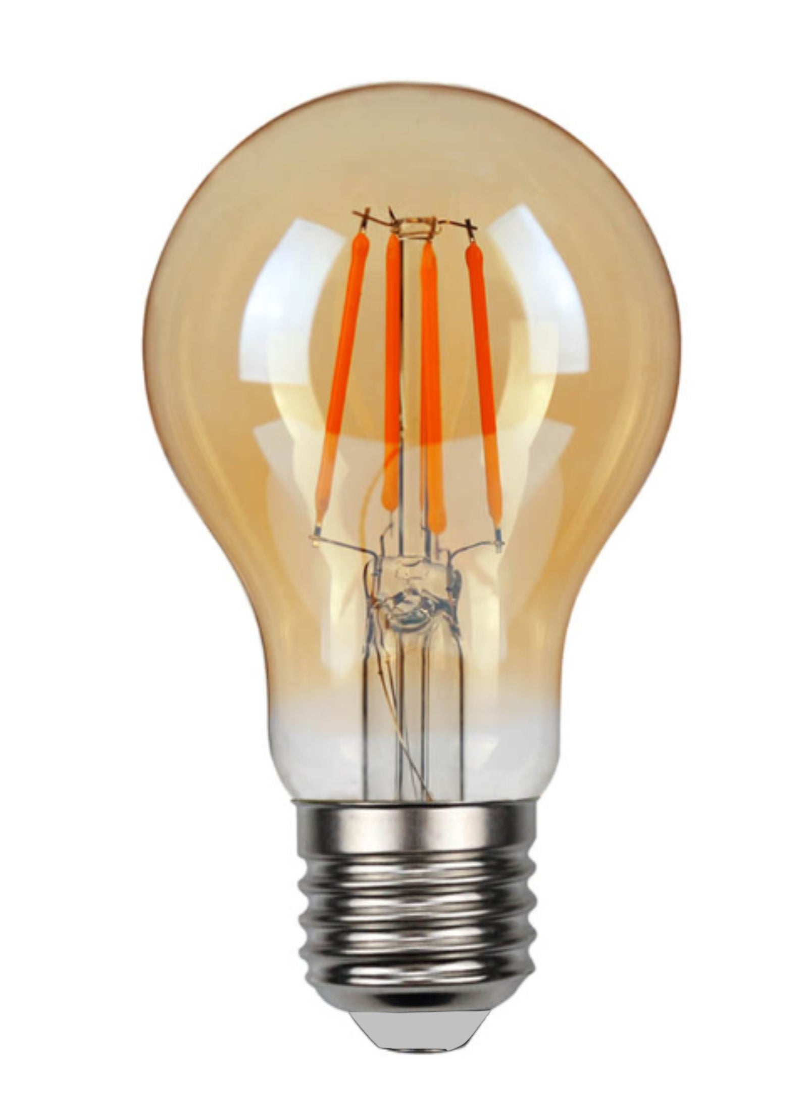 Firefly Filament Bulb G45 E27 4W DIM Amber Glass 