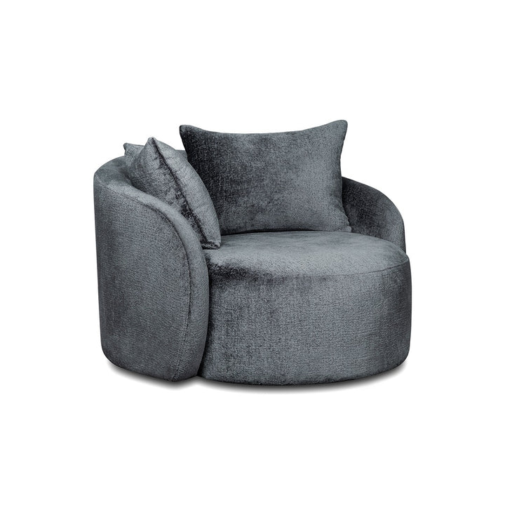 SABRINA SWIVEL ARMCHAIR GREY