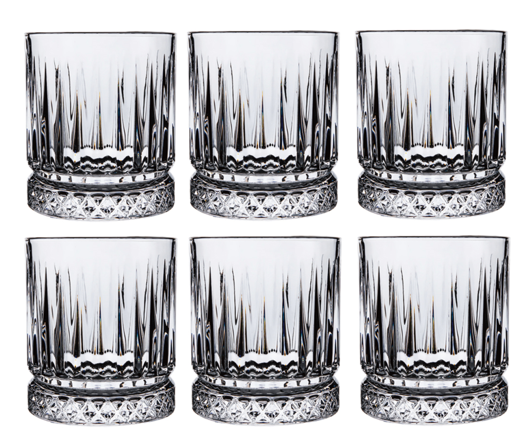 Firefly Stripe Engraved Glass Set - 210ml (6 Pieces)