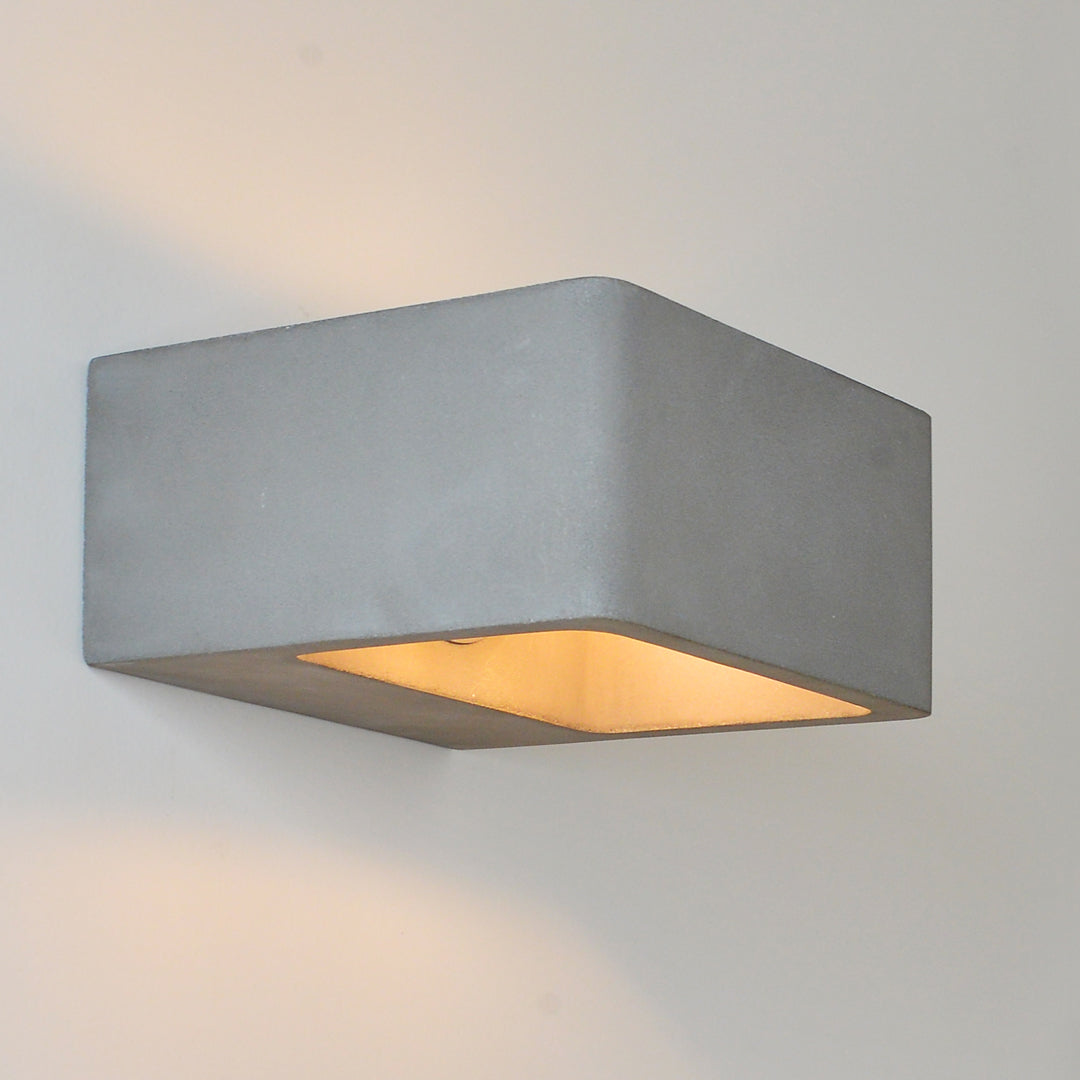 Firefly LED Outdoor Wall Lamp G9 8W Gray Satin Cement 3000K