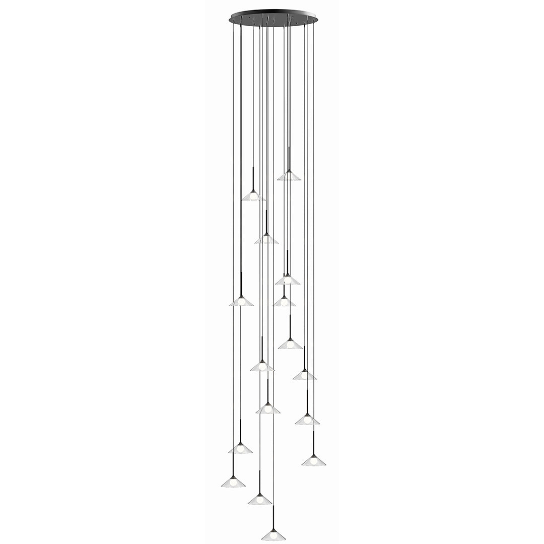 Firefly Pendant Lamp G9 16×3W Clear Glass - Black (Bulb Not Included)