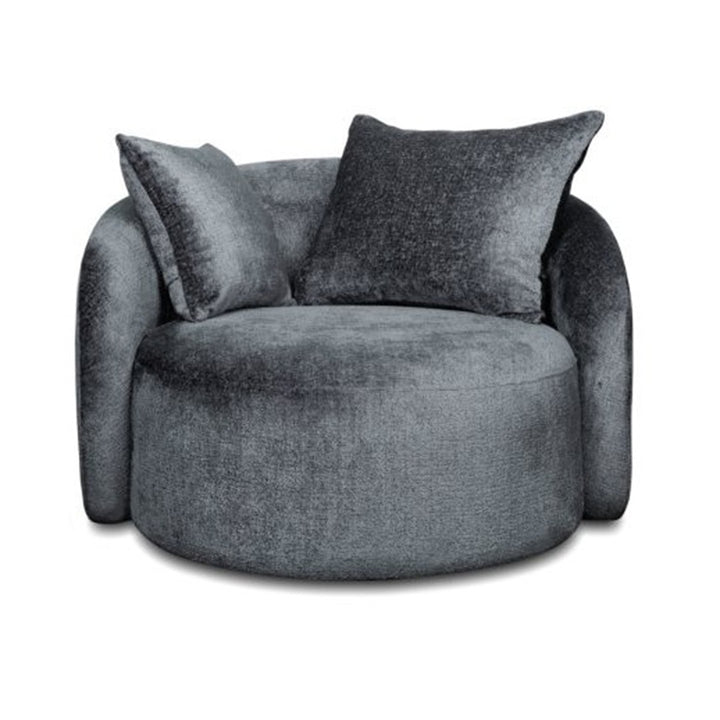 SABRINA SWIVEL ARMCHAIR GREY