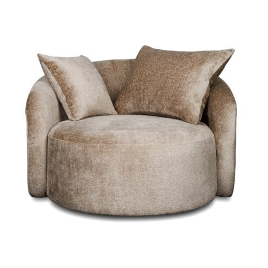 SABRINA SWIVEL ARMCHAIR BEIGE