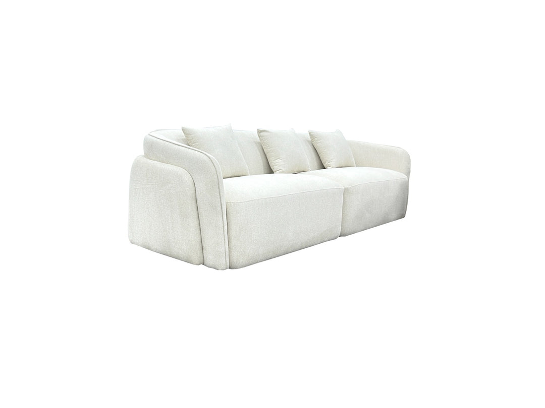 Elmira 3 Seater Sofa 250cm - White