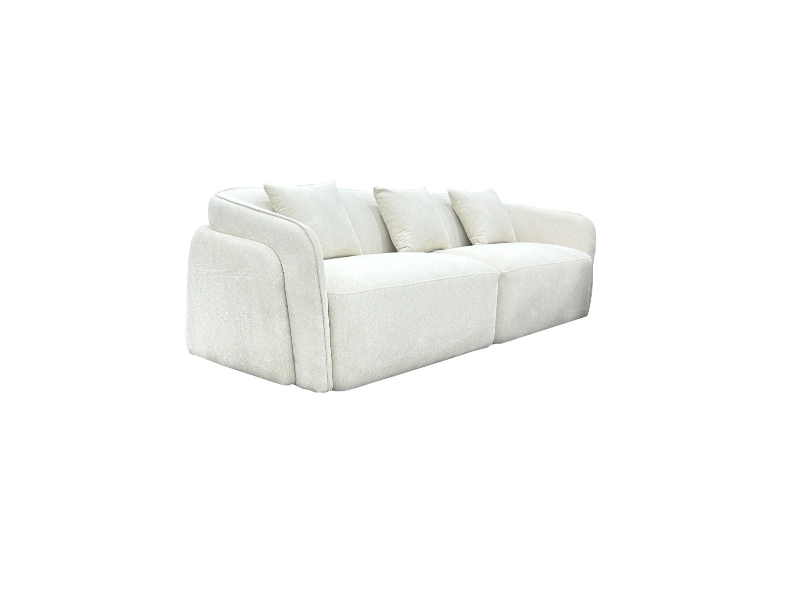 Elmira 3 Seater Sofa 250cm - White