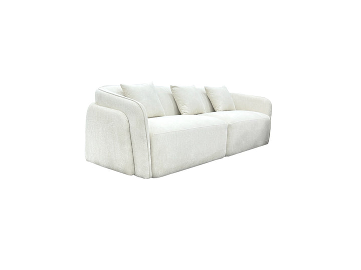 Elmira 3 Seater Sofa 250cm - White