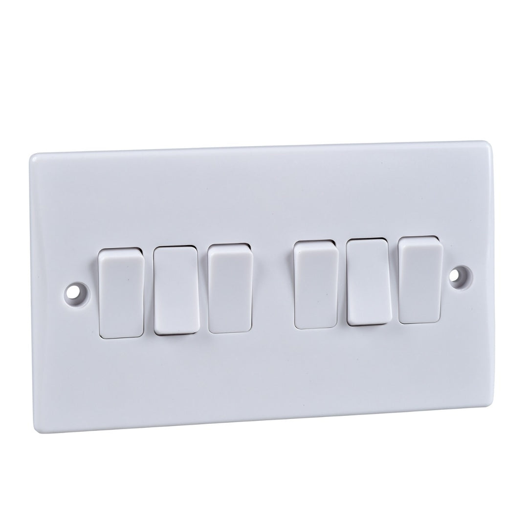 Firefly LISSE 10AX 6G 2W Switch - White