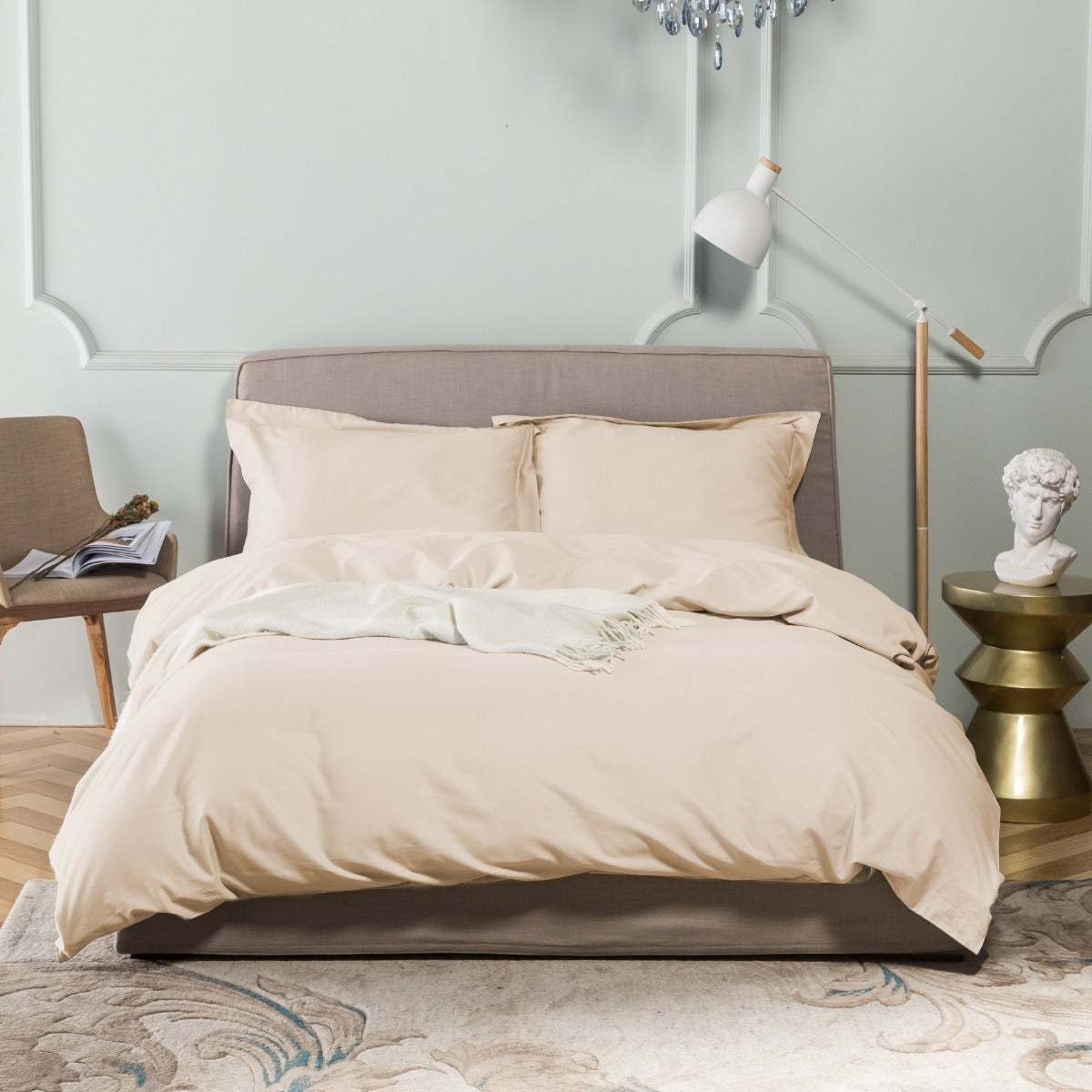 Rosa Duvet Single 200x220cm Ivory