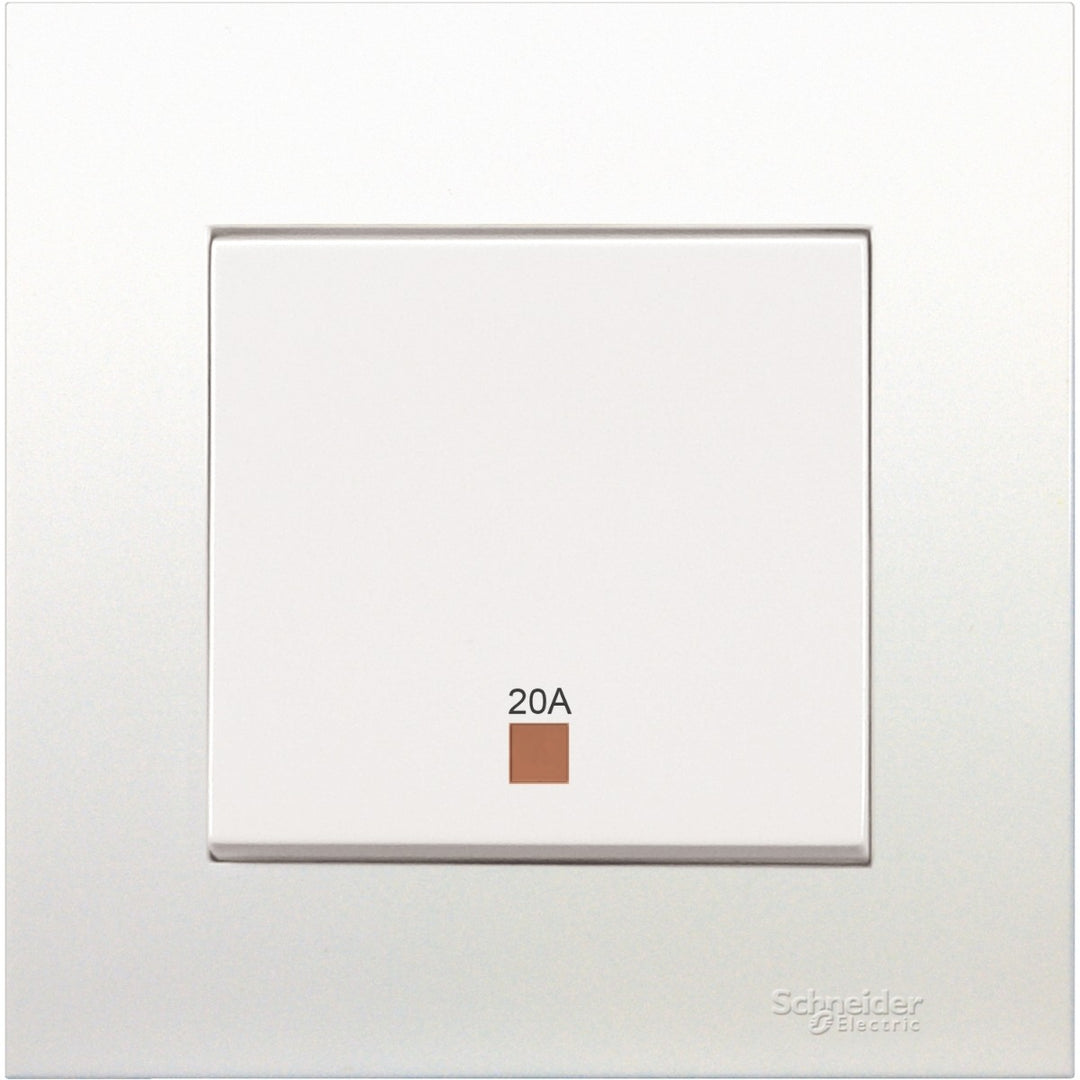 VIVACE-20A 1G DP SW W/NEON WH  سويتش 
