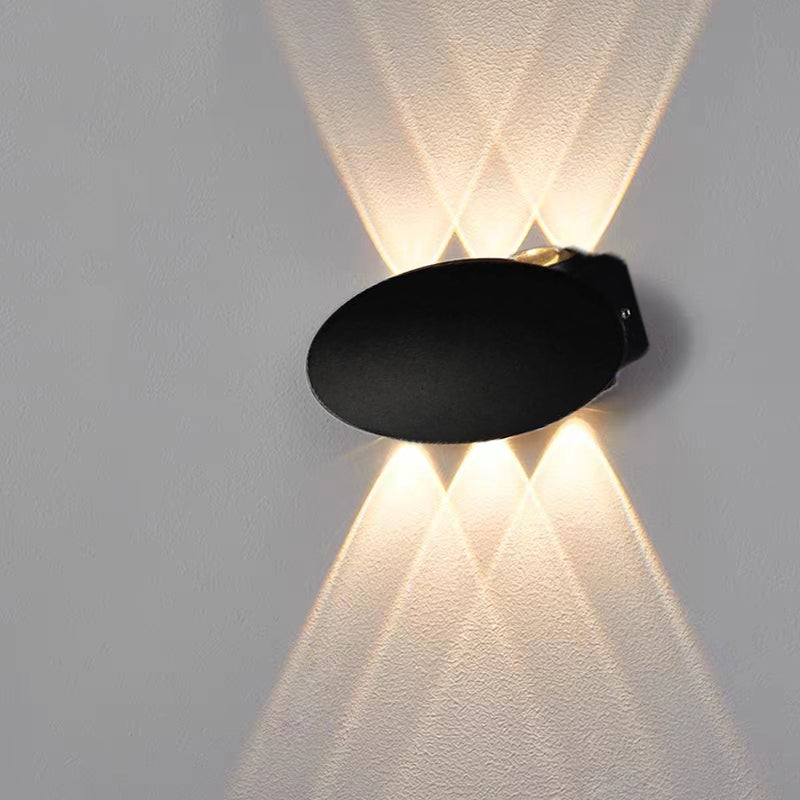 OUTDOOR WALL LIGHT 1W*6  180*90*40mm 3000K IP65 BK ابليك
