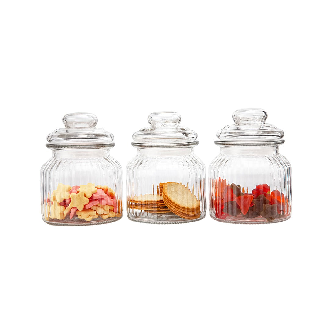 PAIGE 3PCS GLASS CANISTER
