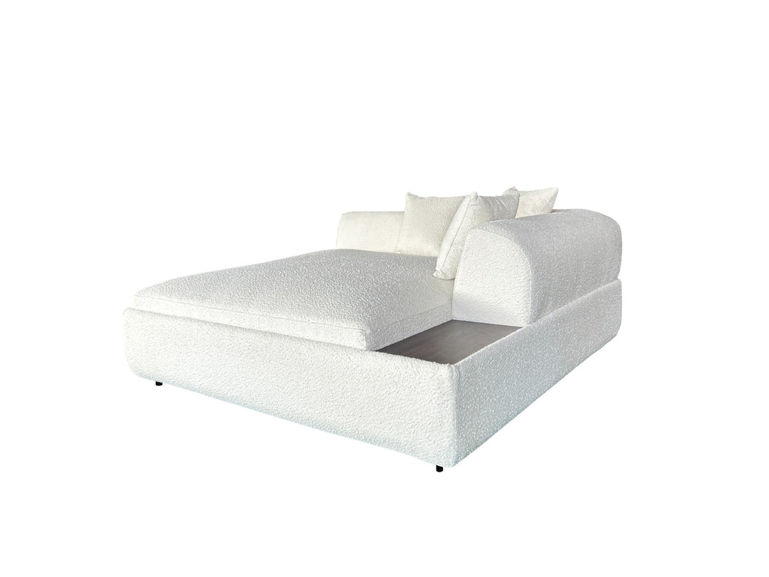 Venus Chaise Right 175cm - White